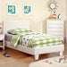 Winn Park Bed Espresso, Velvet, & White - Marjories Furniture (Las Vegas, NV)