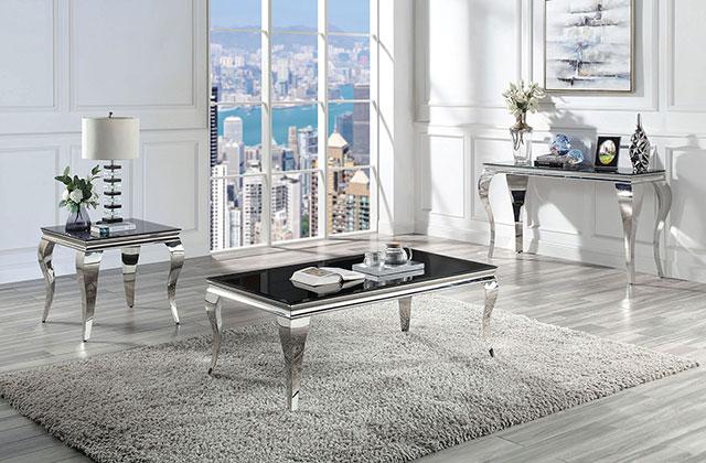 WETZIKON Sofa Table, Black - Marjories Furniture (Las Vegas, NV)