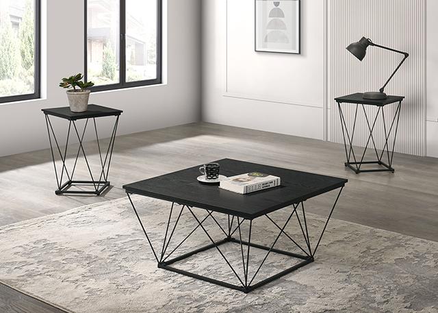 Whetstone 3 Pc. Table Set Black - Marjories Furniture (Las Vegas, NV)