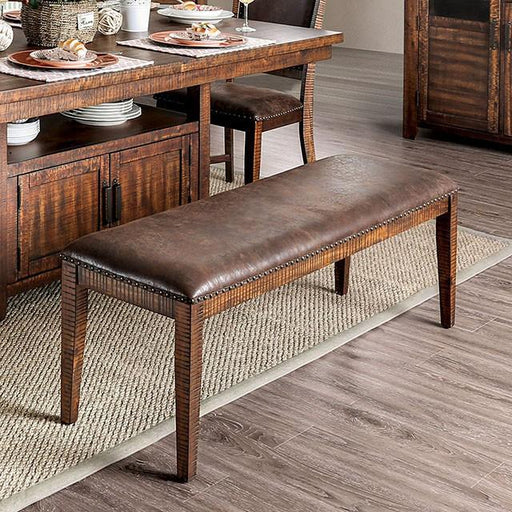 Wichita Light Walnut Bench - Marjories Furniture (Las Vegas, NV)