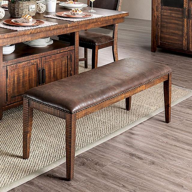 Wichita Light Walnut Bench - Marjories Furniture (Las Vegas, NV)