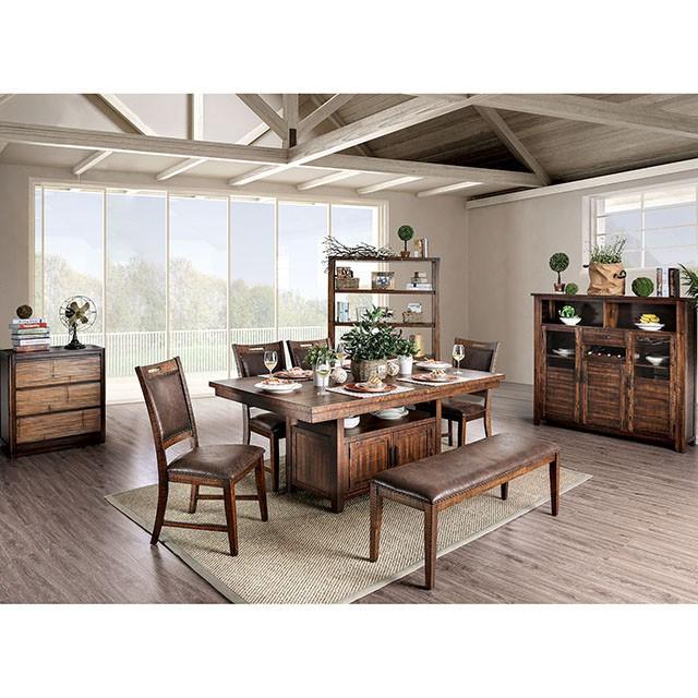 Wichita Light Walnut Dining Table - Marjories Furniture (Las Vegas, NV)