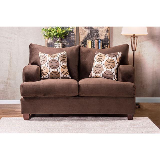 WESSINGTON Chocolate Love Seat - Marjories Furniture (Las Vegas, NV)