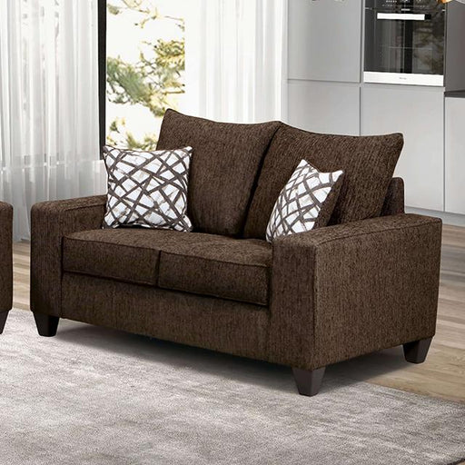 WEST ACTION Loveseat, Chocolate - Marjories Furniture (Las Vegas, NV)