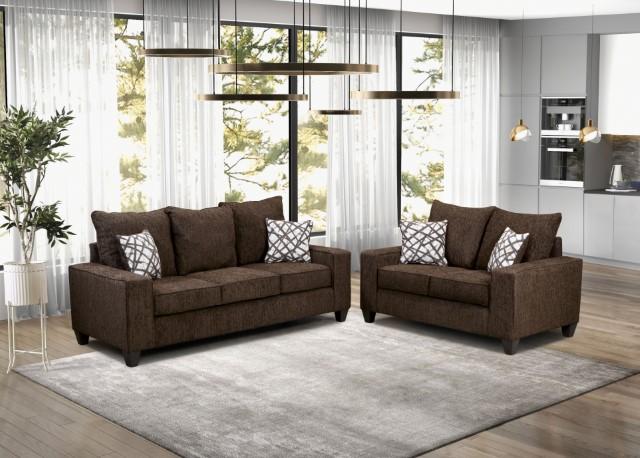 WEST ACTION Loveseat, Chocolate - Marjories Furniture (Las Vegas, NV)