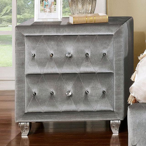 Alzir Gray Night Stand - Marjories Furniture (Las Vegas, NV)