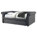 LEANNA Gray Full Daybed w/ Trundle, Gray - Marjories Furniture (Las Vegas, NV)