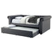 LEANNA Gray Full Daybed w/ Trundle, Gray - Marjories Furniture (Las Vegas, NV)