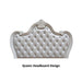 Ventresca E.King & Queen Bed White & Chrome - Marjories Furniture (Las Vegas, NV)