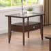 RIVERDALE End Table, Dark Walnut - Marjories Furniture (Las Vegas, NV)