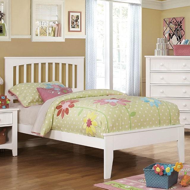 Pine Brook Cherry & White Full Bed - Marjories Furniture (Las Vegas, NV)