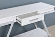 TITUS Sofa Table, White/Chrome - Marjories Furniture (Las Vegas, NV)