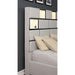 Gemma Beige/Black Cal.King Bed - Marjories Furniture (Las Vegas, NV)