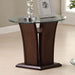 MANHATTAN IV Dark Cherry End Table, Brown Cherry - Marjories Furniture (Las Vegas, NV)