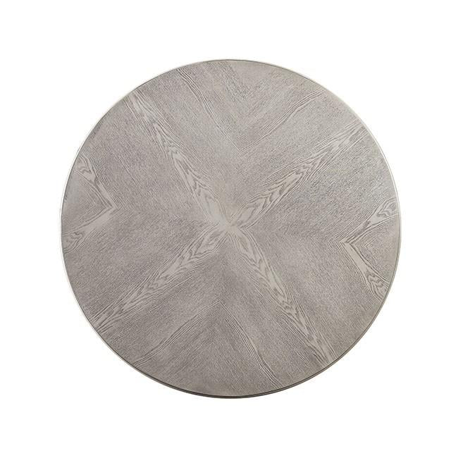 Kathryn Antique White Round Dining Table, Antique White - Marjories Furniture (Las Vegas, NV)
