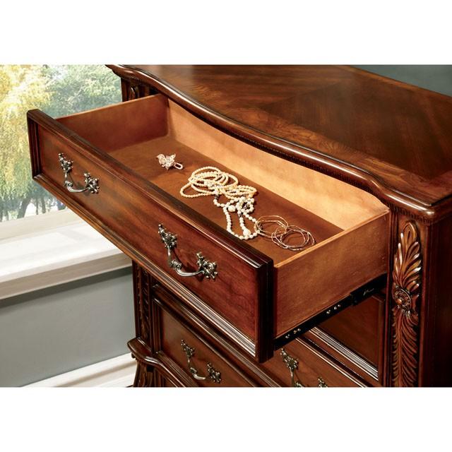 ARTHUR Brown Cherry Chest - Marjories Furniture (Las Vegas, NV)