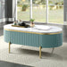 KOBLENZ Coffee Table, Light Teal - Marjories Furniture (Las Vegas, NV)