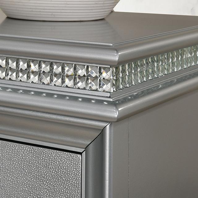 MADDIE Chest, Silver - Marjories Furniture (Las Vegas, NV)