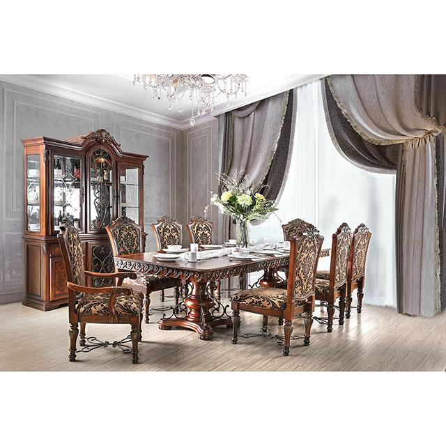 Lucie Brown Cherry Dining Table - Marjories Furniture (Las Vegas, NV)
