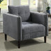 LYNDA Chair, Dark Gray - Marjories Furniture (Las Vegas, NV)