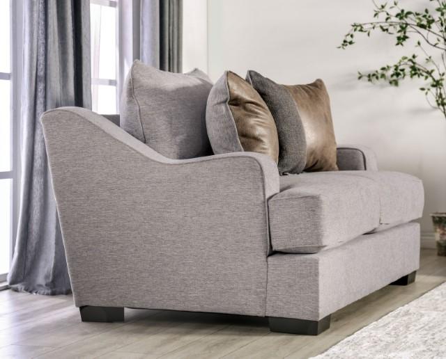 SKYLINE Sofa, Light Gray/Brown - Marjories Furniture (Las Vegas, NV)