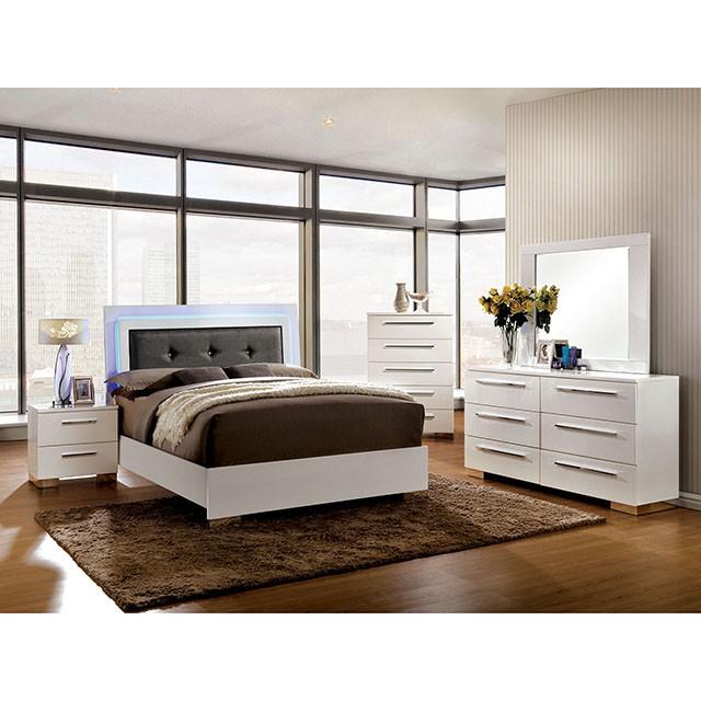 CLEMENTINE Glossy White Dresser - Marjories Furniture (Las Vegas, NV)