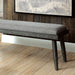 Vilhelm I Gray Bench - Marjories Furniture (Las Vegas, NV)