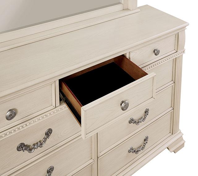 Pamphilos 4 & 5 Piece Queen Bedroom Set Gray & White - Marjories Furniture (Las Vegas, NV)