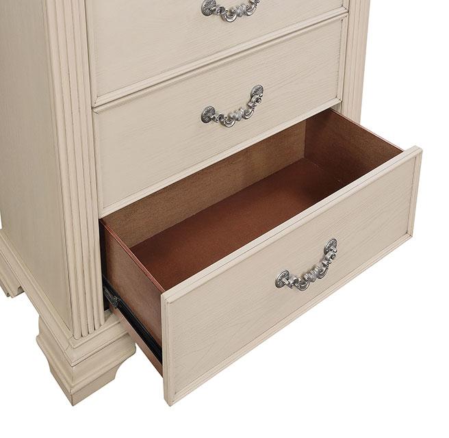 Pamphilos 4 & 5 Piece Queen Bedroom Set Gray & White - Marjories Furniture (Las Vegas, NV)