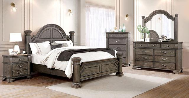 Pamphilos 4 & 5 Piece Queen Bedroom Set Gray & White - Marjories Furniture (Las Vegas, NV)