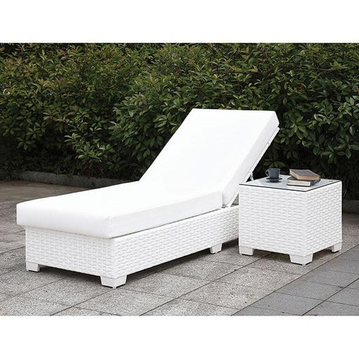 Somani Adjustable Chaise + End Table - Marjories Furniture (Las Vegas, NV)