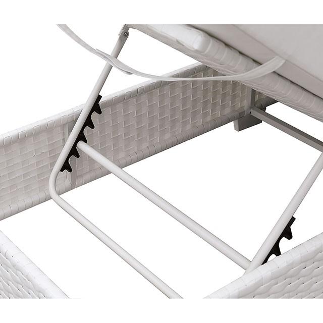 Somani Adjustable Chaise + End Table - Marjories Furniture (Las Vegas, NV)
