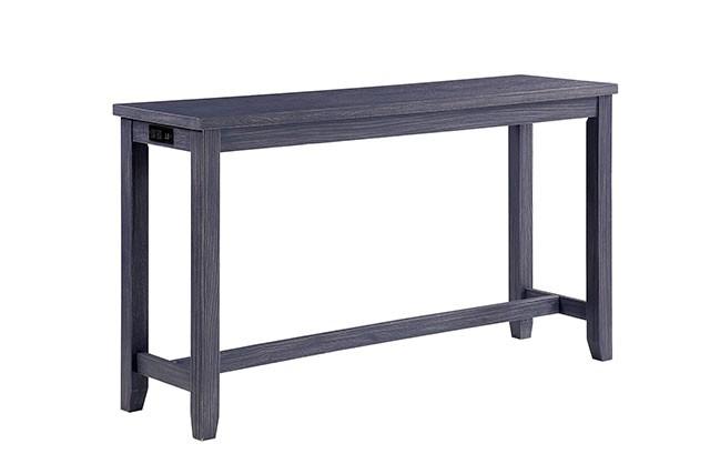CAERLEON 4 Pc. Counter Ht. Table Set, Blue - Marjories Furniture (Las Vegas, NV)