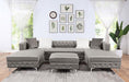 CIABATTONI Sectional, Gray - Marjories Furniture (Las Vegas, NV)