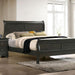 Louis Philippe Cal.King Bed Black & Grey - Marjories Furniture (Las Vegas, NV)