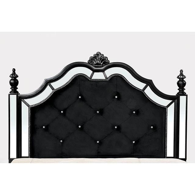 Azha Black Cal.King Bed - Marjories Furniture (Las Vegas, NV)