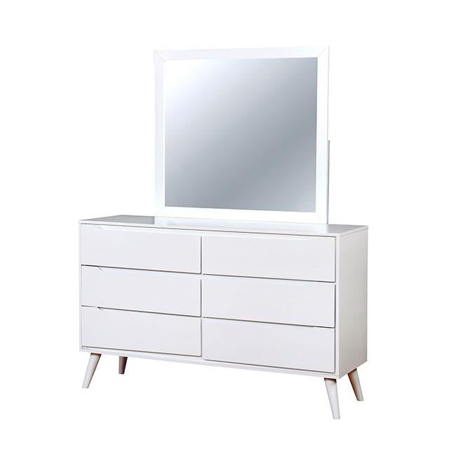 LENNART II White Mirror - Marjories Furniture (Las Vegas, NV)