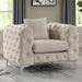 SAPPHIRA Chair, Beige - Marjories Furniture (Las Vegas, NV)