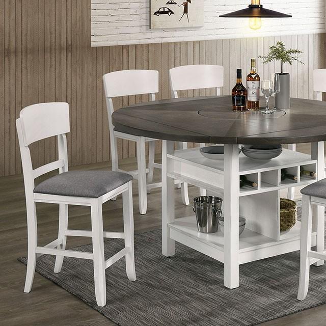 STACIE Counter Ht. Round Dining Table - Marjories Furniture (Las Vegas, NV)