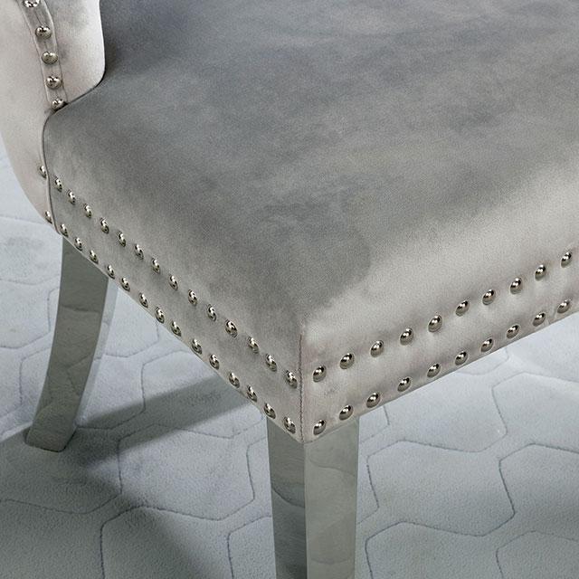 JEWETT Chair, Gray (2/CTN) - Marjories Furniture (Las Vegas, NV)