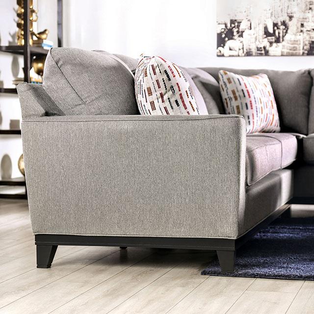 LANTWIT Sectional, Light Gray - Marjories Furniture (Las Vegas, NV)