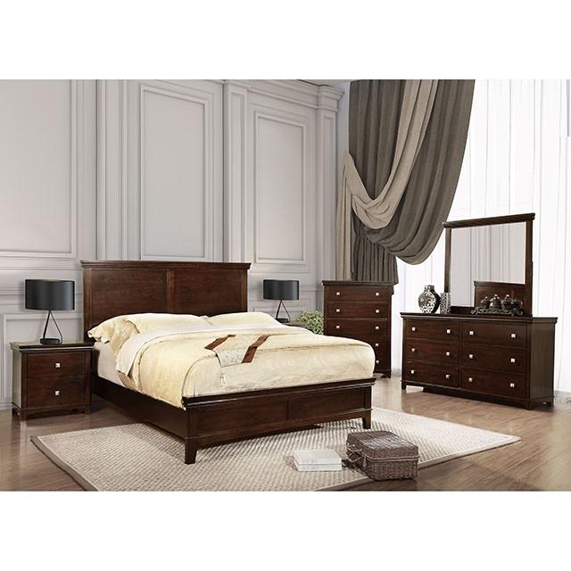 Spruce Brown Cherry Mirror - Marjories Furniture (Las Vegas, NV)
