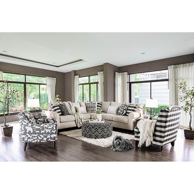 Patricia Ivory Sectional - Marjories Furniture (Las Vegas, NV)