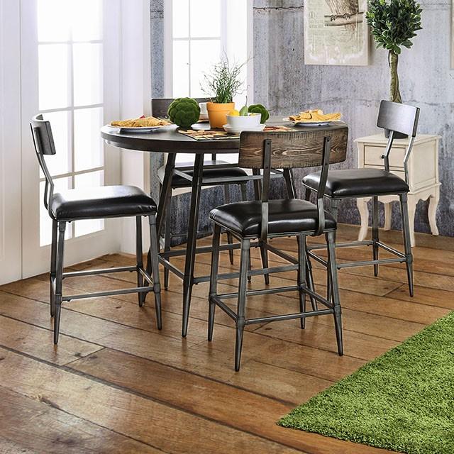 Mullane Weathered Gray Counter Ht. Table - Marjories Furniture (Las Vegas, NV)