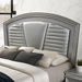 MADDIE Cal.King Bed, Silver - Marjories Furniture (Las Vegas, NV)