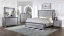 RAIDEN Cal.King, E.King, & Queen Bed, Gray - Marjories Furniture (Las Vegas, NV)