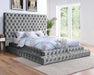 STEFANIA E.King & Queen Bed, Black & Gray - Marjories Furniture (Las Vegas, NV)