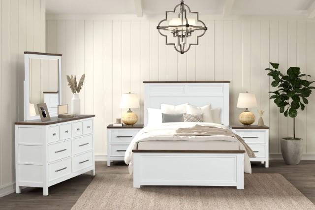 Pinetop 4 & 5 Piece Twin Bedroom Set White & Blue - Marjories Furniture (Las Vegas, NV)