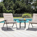 Bastia 3 Pc. Conversation Set Teal & Beige - Marjories Furniture (Las Vegas, NV)