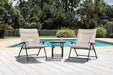 Bastia 3 Pc. Conversation Set Teal & Beige - Marjories Furniture (Las Vegas, NV)